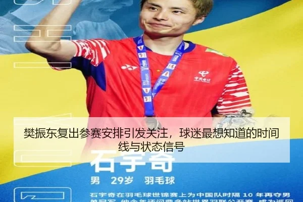 樊振东复出参赛安排引发关注，球迷最想知道的时间线与状态信号 - DouYu